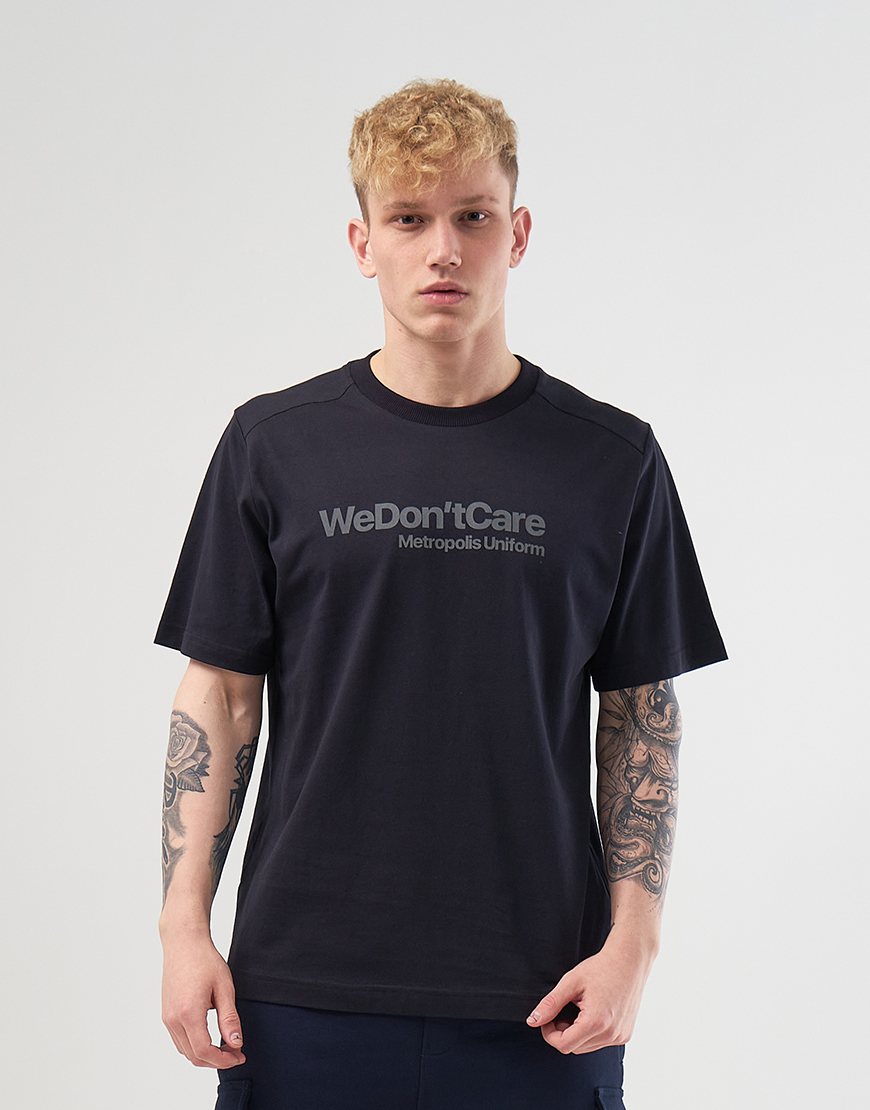 Футболка We Don’t Care Basic Logo T-shirt Navy