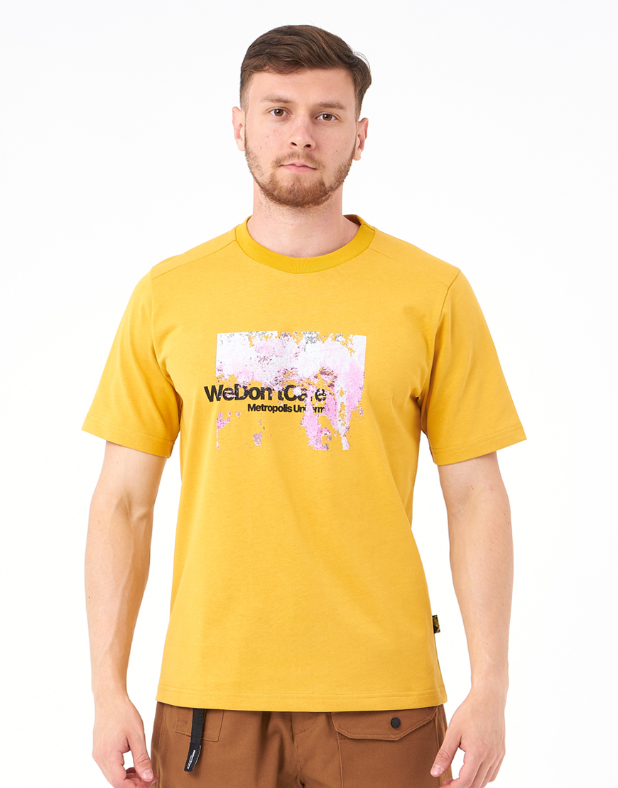 Футболка We Don’t Care Stucco T-shirt Yellow